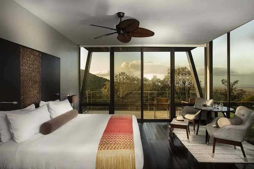 Terrace room with landscape view